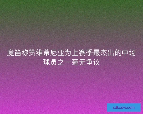 魔笛称赞维蒂尼亚为上赛季最杰出的中场球员之一毫无争议